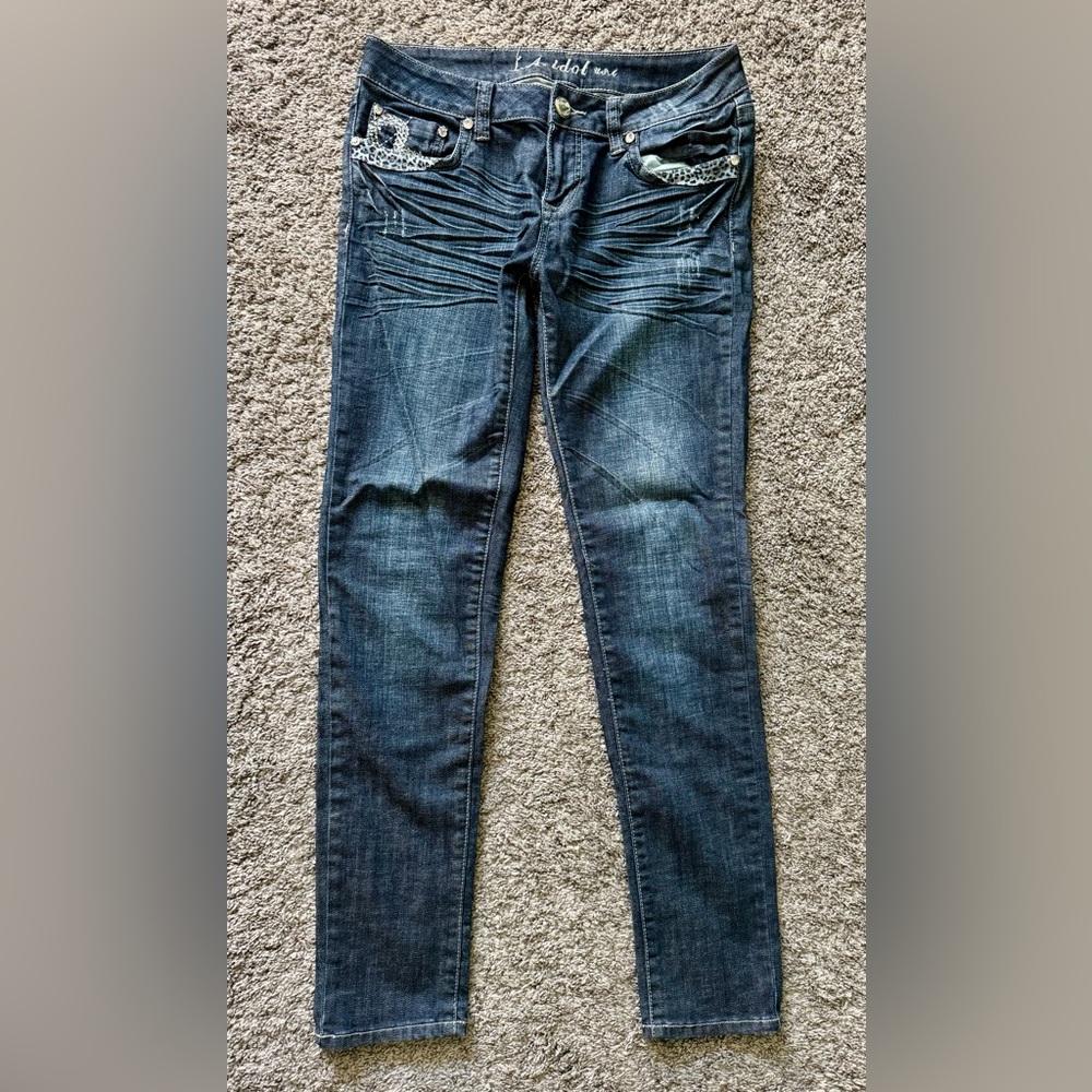 L.A. Idol Women's Blue Skinny Jeans. Size 11